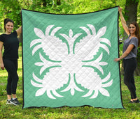 Hawaiian Premium Quilt Royal Pattern - Seafoarm - A2 Style Seafoarm - Polynesian Pride