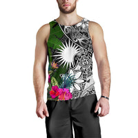 Marshall Islands Men Tank Top - Turtle Plumeria Banana Leaf - Polynesian Pride