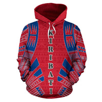 Kiribati All Over Hoodie Polynesian Tattoo Style - Polynesian Pride
