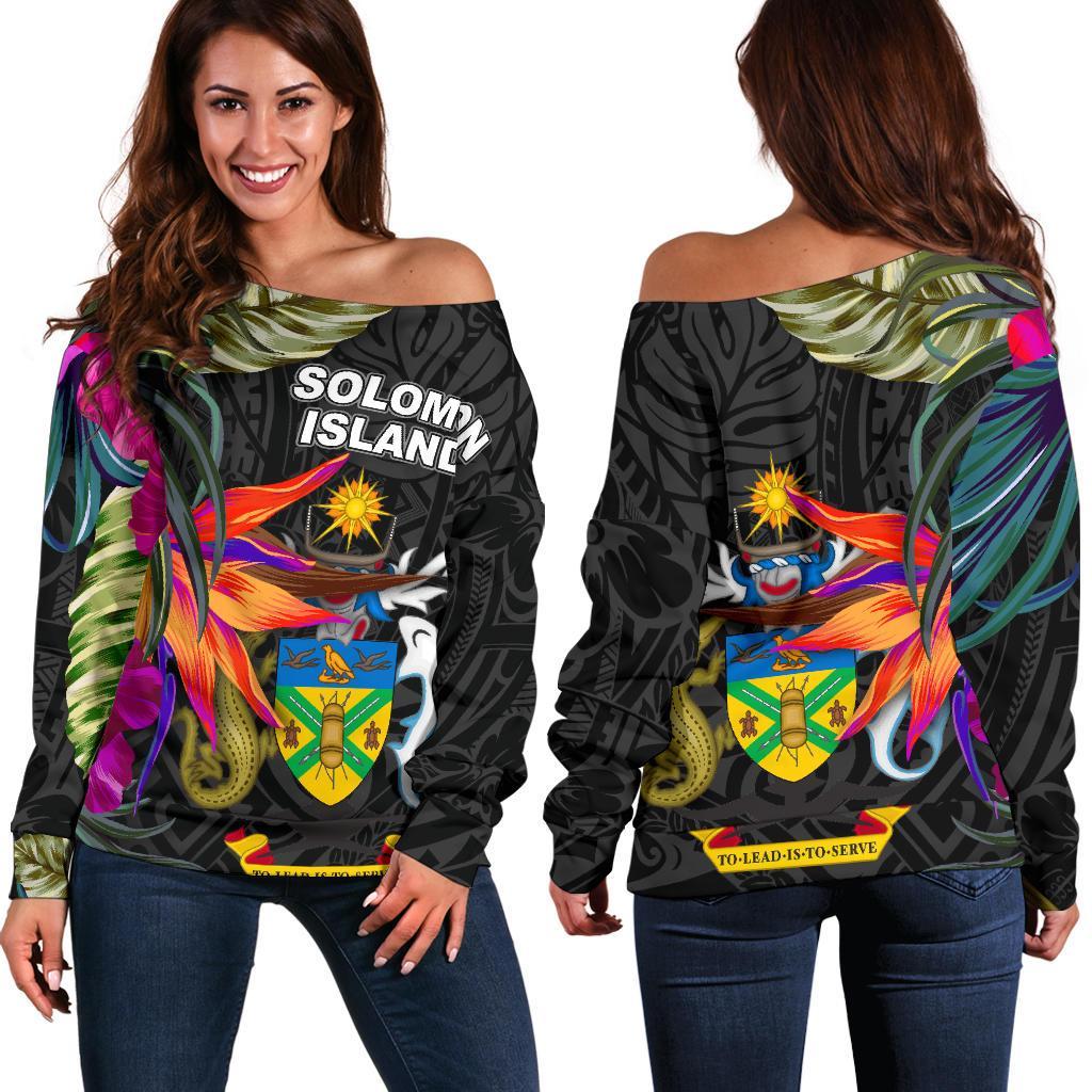 Papua New Guinea Off Shoulder Sweater - Sailing Style - Polynesian Pride