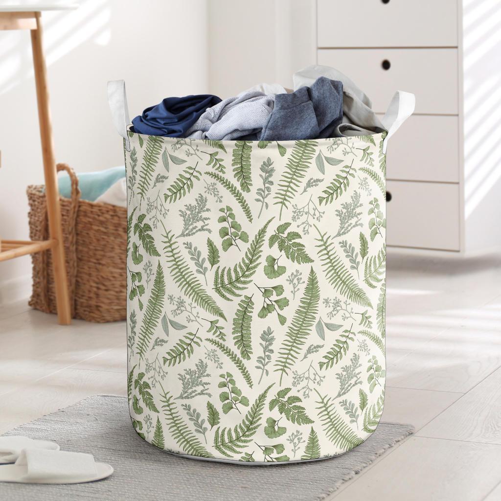 Hawaii Tropical Green Pattern Hawaii Laundry Basket Laundry Basket One Size Green - Polynesian Pride
