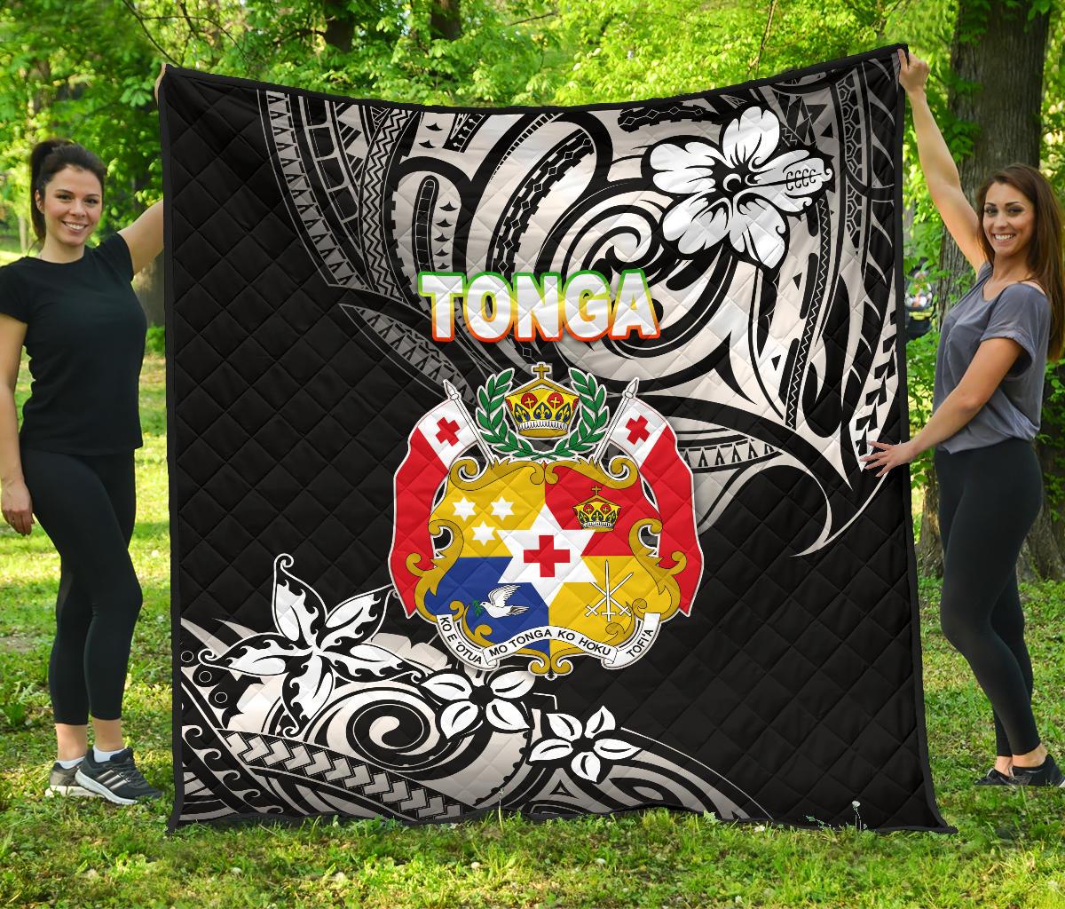 Mate Ma'a Tonga Rugby Premium Quilt Polynesian Unique Vibes - Black Black - Polynesian Pride