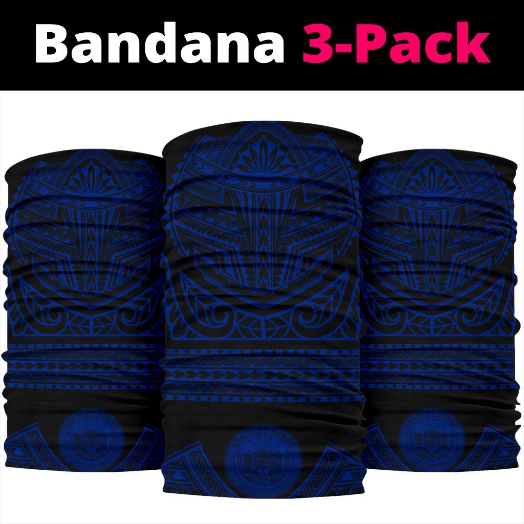 Hawaii State Bandana 3-Pack Nation Warrior Blue - Polynesian Pride