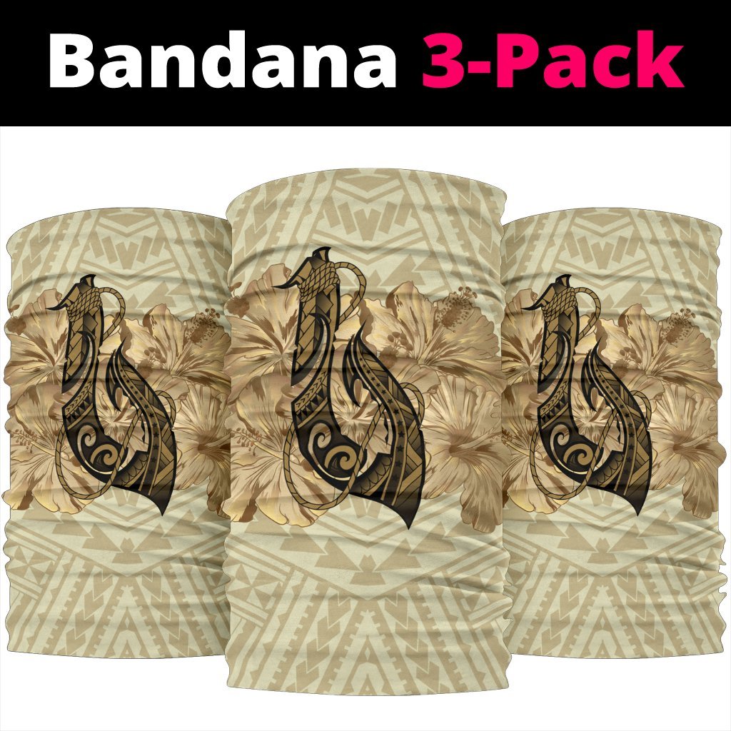 Hawaii Polynesian Hibiscus Fish Hook Bandana 3 - Pack - Polynesian Pride