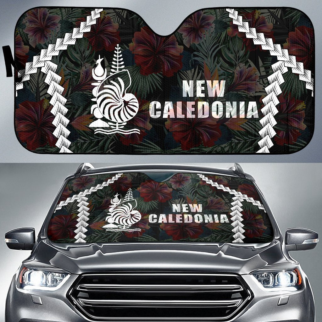 New Caledonia Auto Sun Shades - Chain Polynesian Auto Sun Shade Universal Fit BLACK - Polynesian Pride