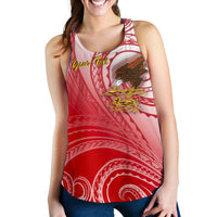 American Samoa Polynesian Custom Personalised Personalized Women's Racerback Tank - Bald Eagle (Red) - Polynesian Pride