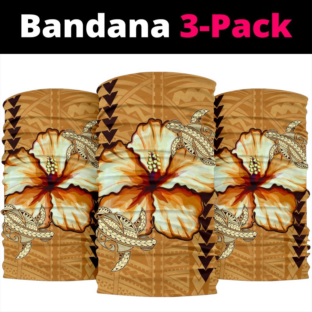 Hawaii Retro Vintage Hibiscus Unisex Bandana 3-Pack - Polynesian Pride