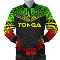 Tonga Polynesian Chief Men's Bomber Jacket - Reggae Version Reggae - Polynesian Pride