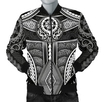 Polynesian Men's Bomber Jacket - Patterns Poly Unique Black - Polynesian Pride