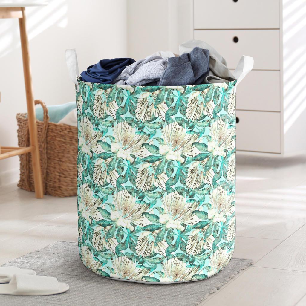Hawaii Tropical Blue Hawaii Laundry Basket Laundry Basket One Size Blue - Polynesian Pride