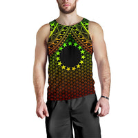 Polynesian Cook Islands Personalised Men's Tank Top - Reggae Vintage Polynesian Patterns - Polynesian Pride