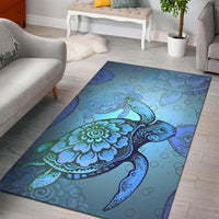 Turtle Beauty Area Rug AH Black - Polynesian Pride