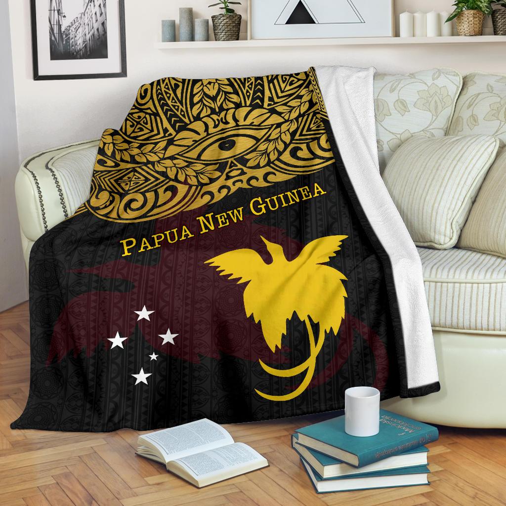 Papua New Guinea Premium Blanket - Erudite Eye White - Polynesian Pride