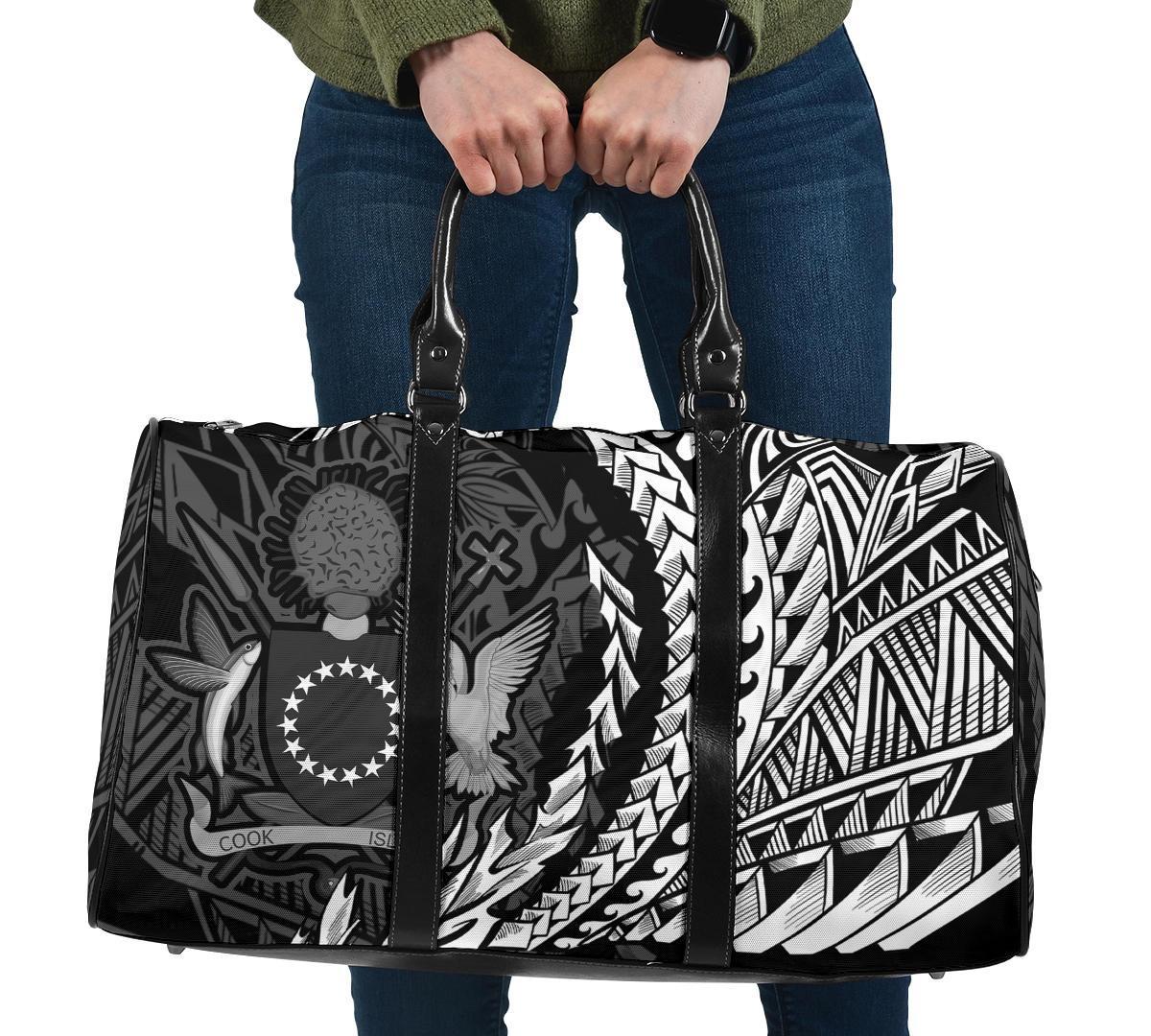 Cook Islands Travel Bag - Wings Style Travel Bag - Black - Cook Islands One size Black - Polynesian Pride