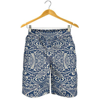 Polynesian Culture Blue White Men's Short - Polynesian Pride