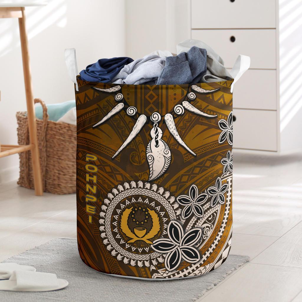 Pohnpei Laundry Baskets - Polynesian Boar Tusk - Polynesian Pride