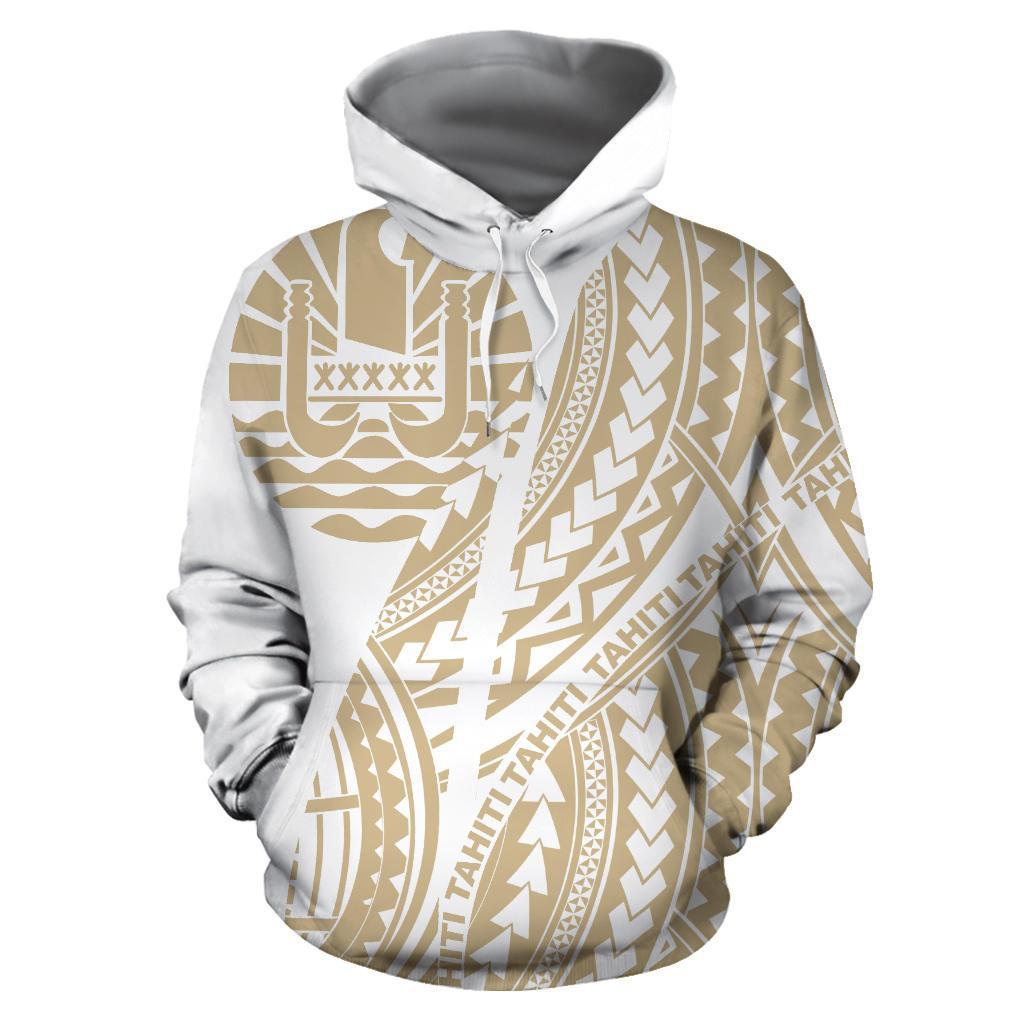 Tahiti Hoodie Tahiti Flag Pattern K2 - Polynesian Pride