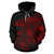 American Samoa Polynesian Hoodie Red Turtle Shark Manta - Polynesian Pride