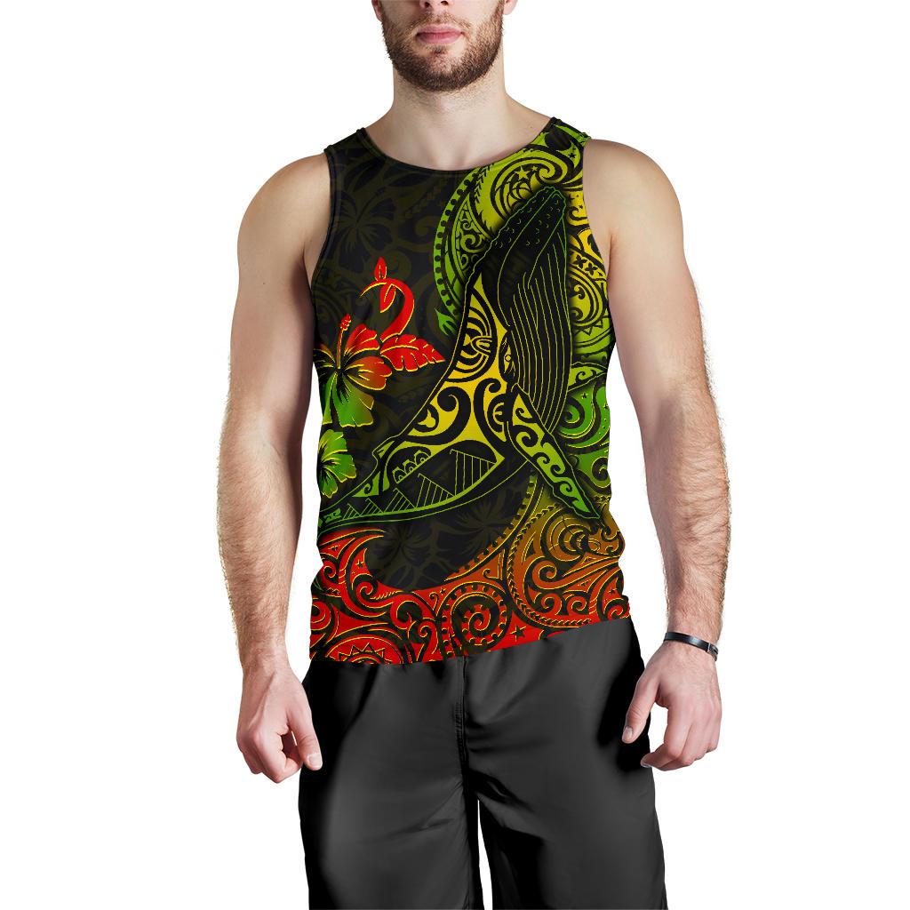 Hawaii Men's Tank Top - Polynesian Humpback Whale - Polynesian Pride