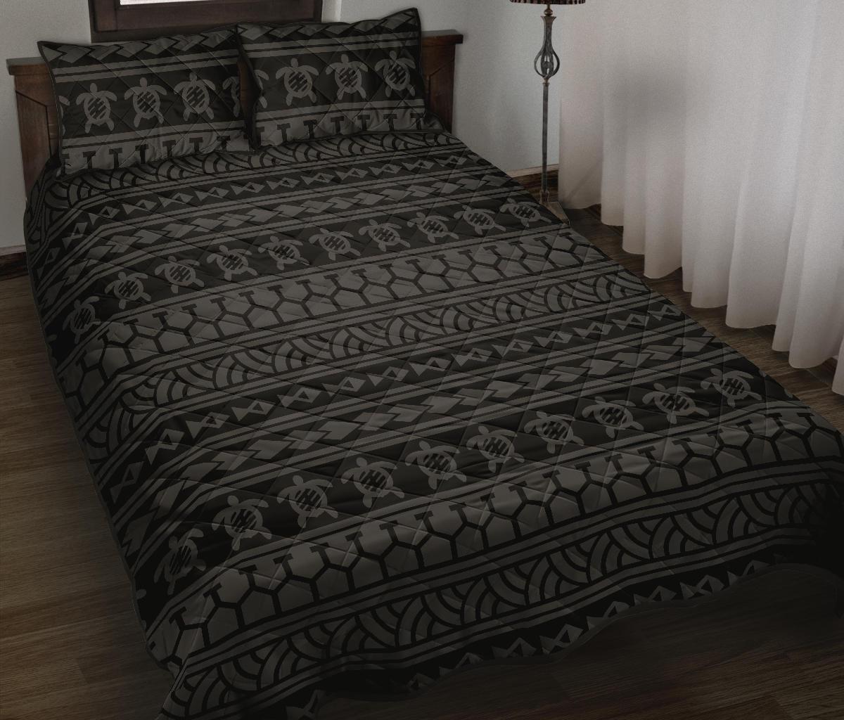 Hawaii Quilt Bed Set Polynesia Tattoo Tribal AH - Polynesian Pride