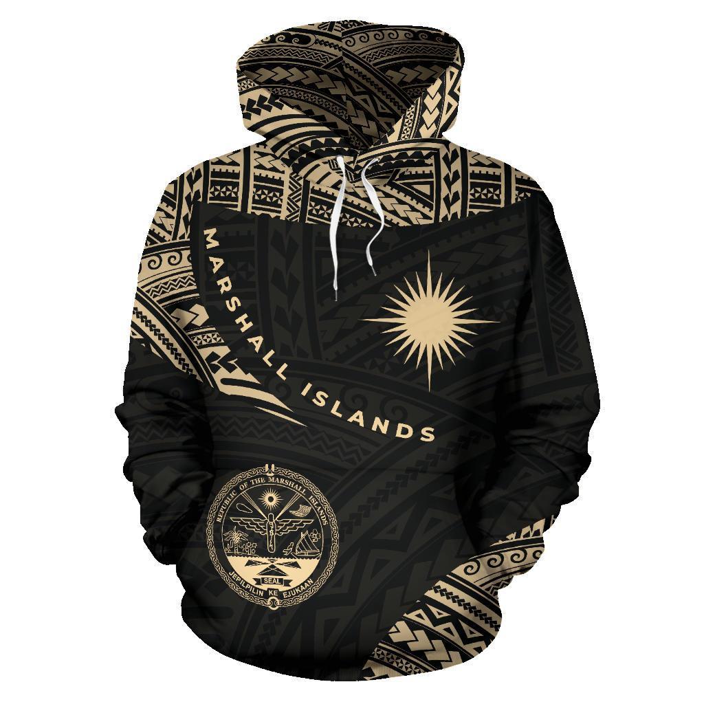 Marshall Islands Hoodie Marshall Islands Flag Seal Endless - Polynesian Pride