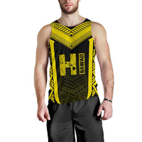 Hawaiian Kanaka Polynesian Men's Tank Top Active Yellow - Polynesian Pride