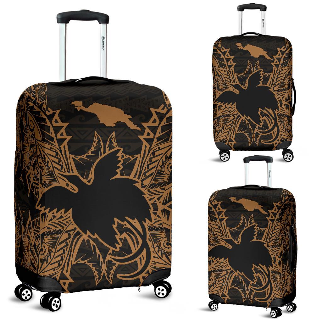 Papua New Guinea Polynesian Luggage Covers Map Gold Gold - Polynesian Pride