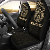 Vanuatu Car Seat Covers - Vanuatu Coat Of Arms Polynesian Tattoo - A7 - Polynesian Pride