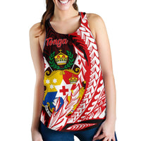 Tonga Women's Racerback Tank - Wings Style - Polynesian Pride