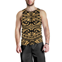Polynesian Men Tank Top 21 Black-Gold - Polynesian Pride