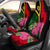 Vanuatu Car Seat Covers - Vanuatu Flag with Hibiscus Universal Fit Red - Polynesian Pride