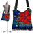 Hawaii Lauhala Hibiscus Polynesian Tropical Crossbody Boho Handbag Blue - Wake Style - AH Crossbody Boho Handbag - 1 One Size Blue - Polynesian Pride