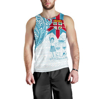 Fiji Polynesian Men's Tank Top - Fiji Flag with Coat of Arms - Polynesian Pride