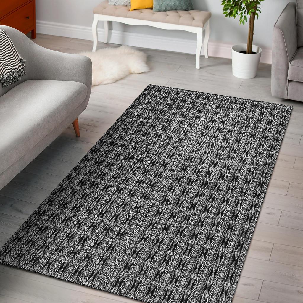 Polynesian Grey Area Rug - Polynesian Pride