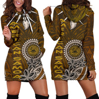 American Samoa Women's Hoodie Dress - Polynesian Boar Tusk - Polynesian Pride