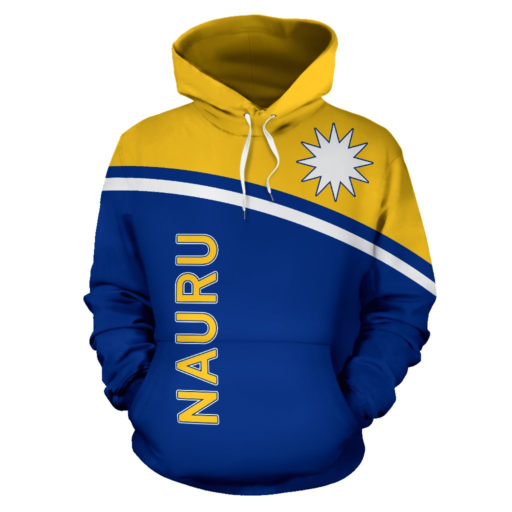 Nauru All Over Hoodie Polynesian Curve Version - Polynesian Pride