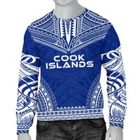 Cook Islands Sweater - Polynesian Chief Flag Version Unisex White - Polynesian Pride