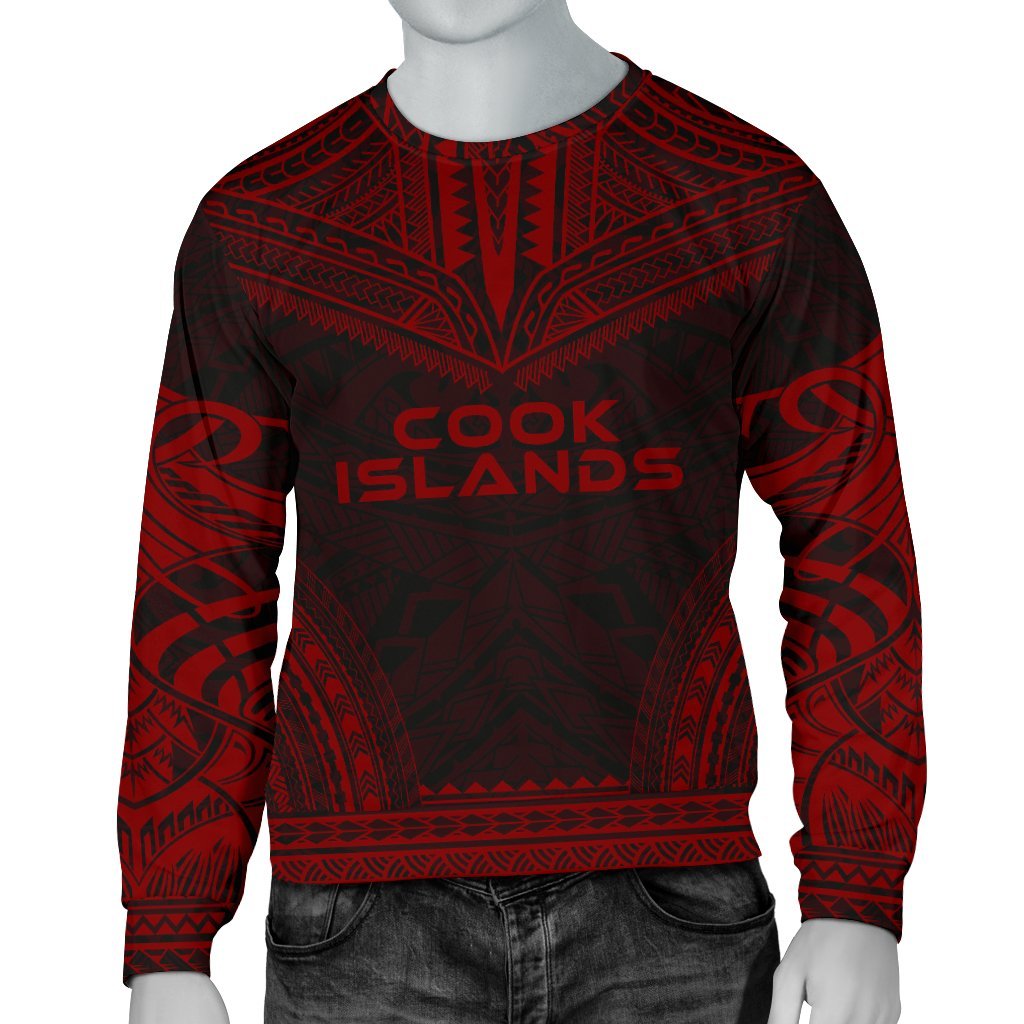 Cook Islands Sweater - Polynesian Chief Red Version Unisex Red - Polynesian Pride