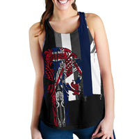 Hawaii Thin Blue Line Hawaiian Women's Racerback Tank - Polynesian Pride