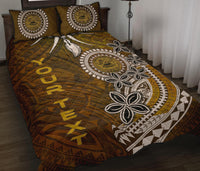 American Samoa Custom Personalised Quilt Bed Sets - Polynesian Boar Tusk - Polynesian Pride