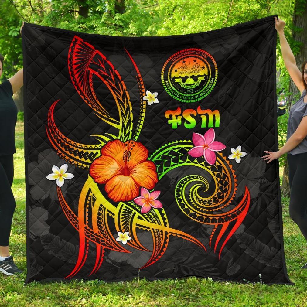 Federated States of Micronesia Polynesian Premium Quilt - Legend of FSM (Reggae) - Polynesian Pride