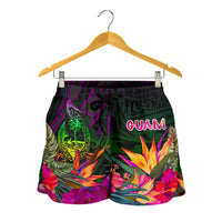 Guam Polynesian Women's Shorts - Summer Hibiscus - Polynesian Pride