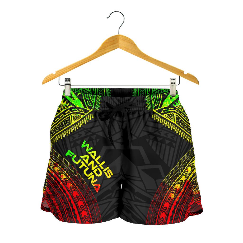 Wallis And Futuna Women's Shorts - Polynesian Chief Reggae Version Women Reggae - Polynesian Pride