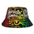American Samoa Bucket Hat - Rainbow Polynesian Pattern Unisex Universal Fit Reggae - Polynesian Pride