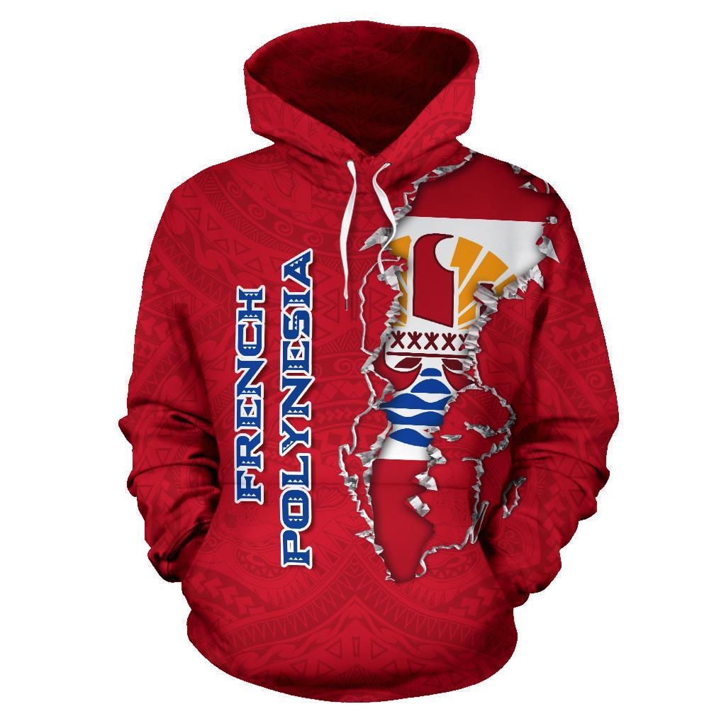 French Polynesia Hoodie Forever French Polynesia Flag Forever I Love - Polynesian Pride