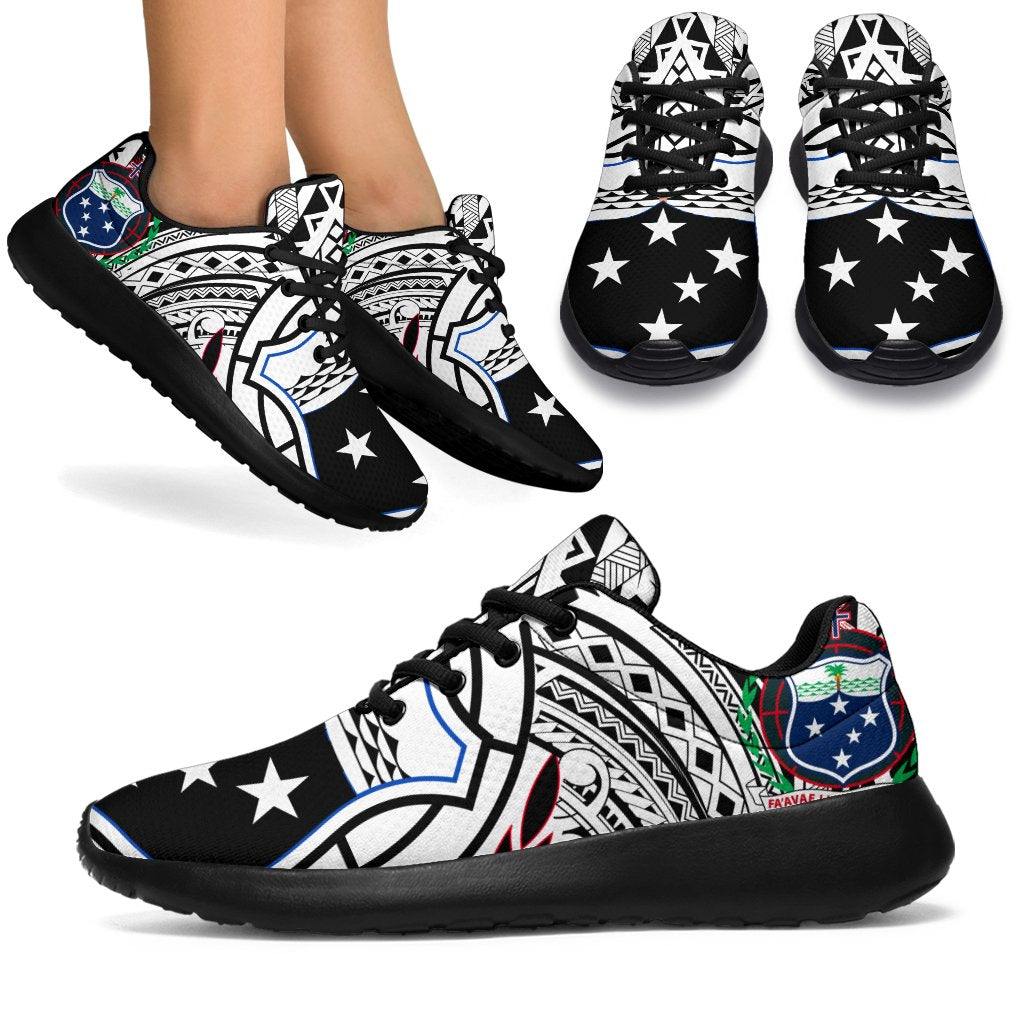 Samoa Sport Sneaker - Coat Of Arm Black - Polynesian Pride