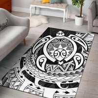 Hawaii Polynesian Turtle Rug - White White - Polynesian Pride