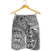 Polynesian Hawaiian Style Tribal Tattoo White Men's Short - Polynesian Pride