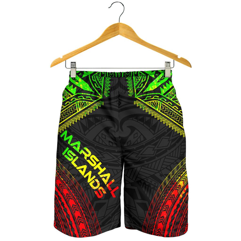 Marshall Islands Men's Shorts - Polynesian Chief Reggae Version - Polynesian Pride