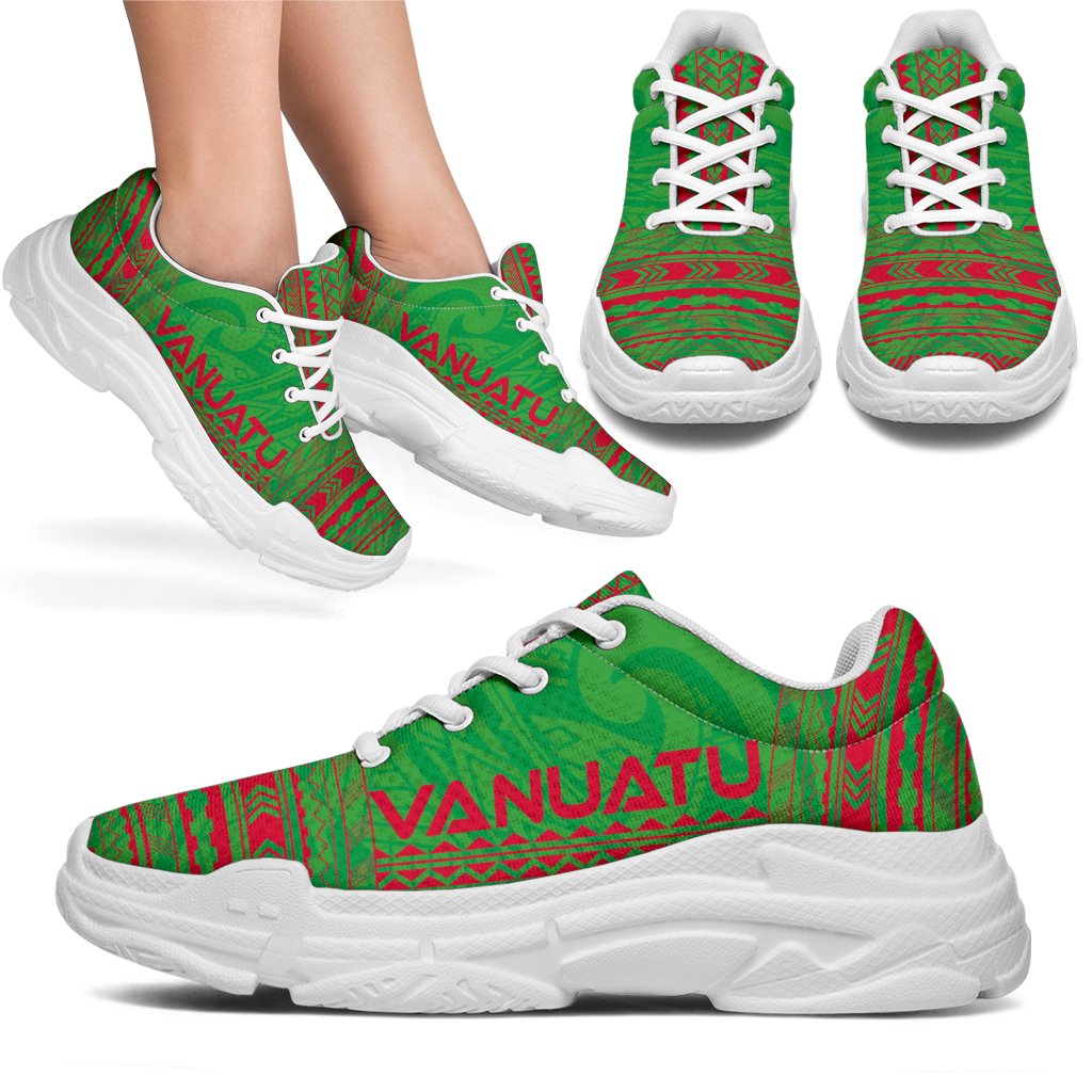 Vanuatu Chunky Sneakers - Polynesian Chief Flag Version - Polynesian Pride